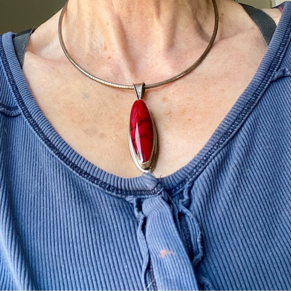 Jasper sterling  Mexican pendant - Picture 9 of 9